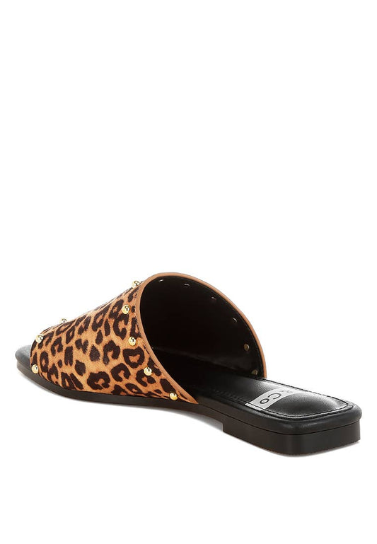 Rag Company - Hilsa Leopard Print Slip-On Flats