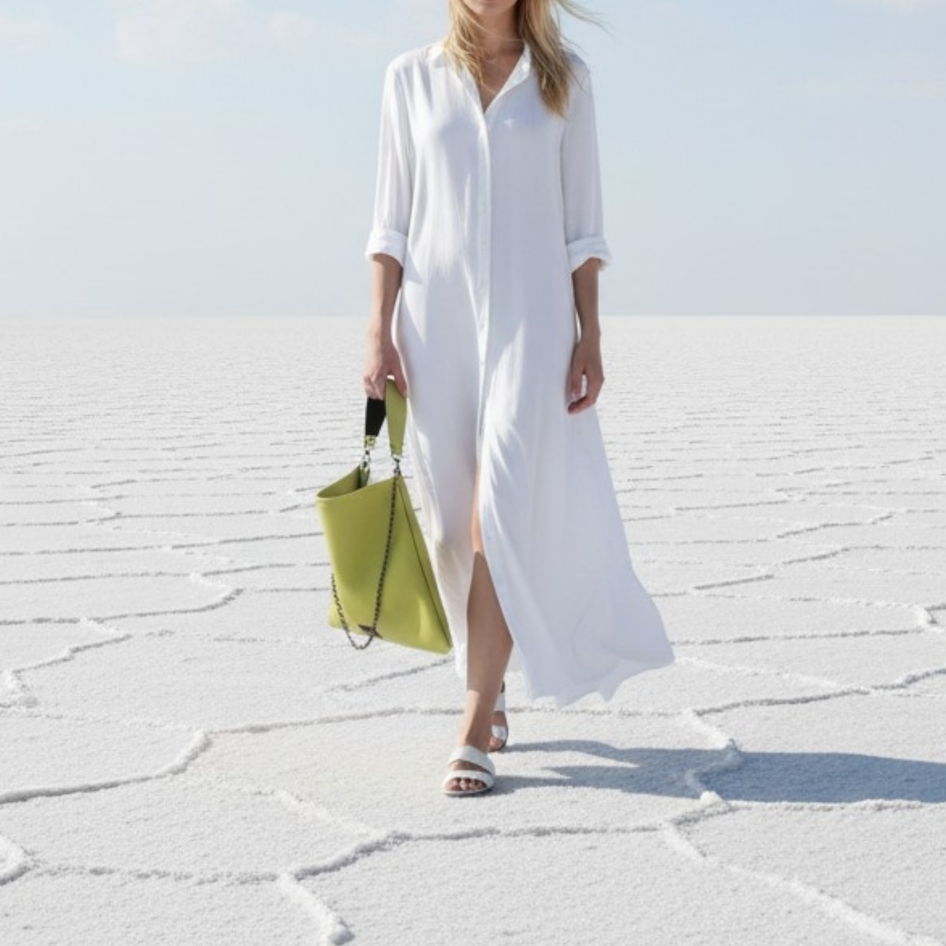 Erato Leather Bag Accessories ANA KOUTSI Lime green