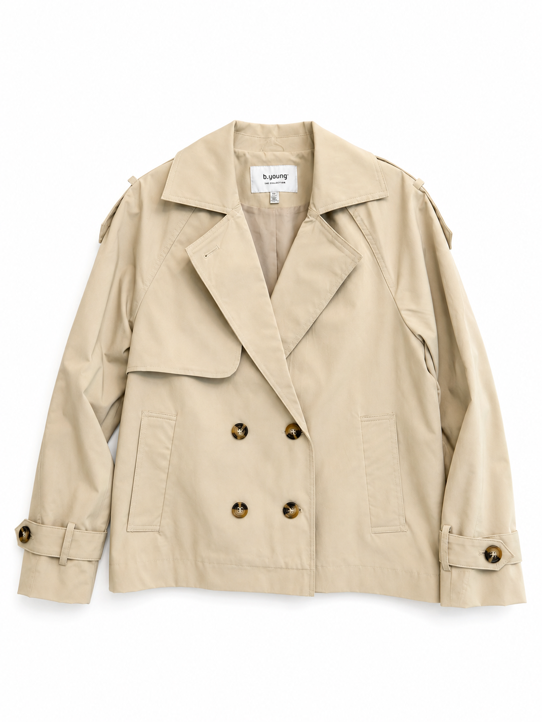 Amona Trench Coat by b.young Outerwear b.young