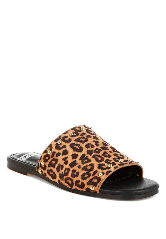 Rag Company - Hilsa Leopard Print Slip-On Flats