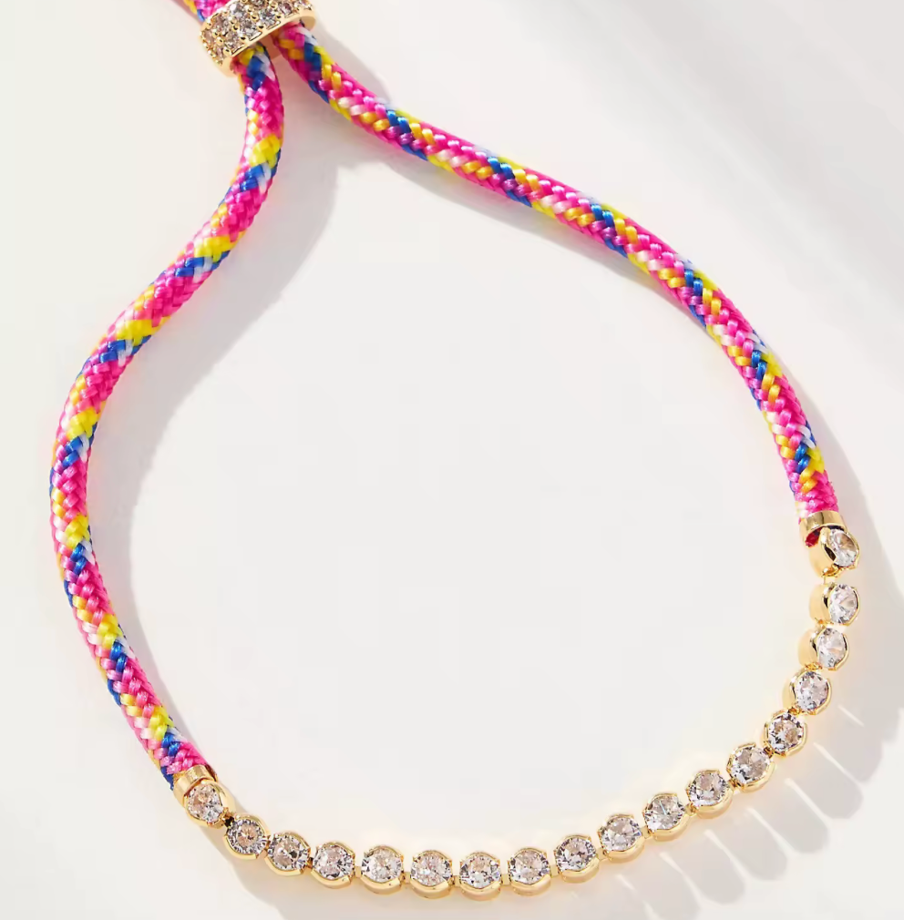Colourful Cord Tennis Bracelet by HoopLa Bracelet HoopLa