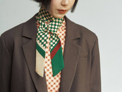 Silk Skinny Scarf by Lost Pattern NYC