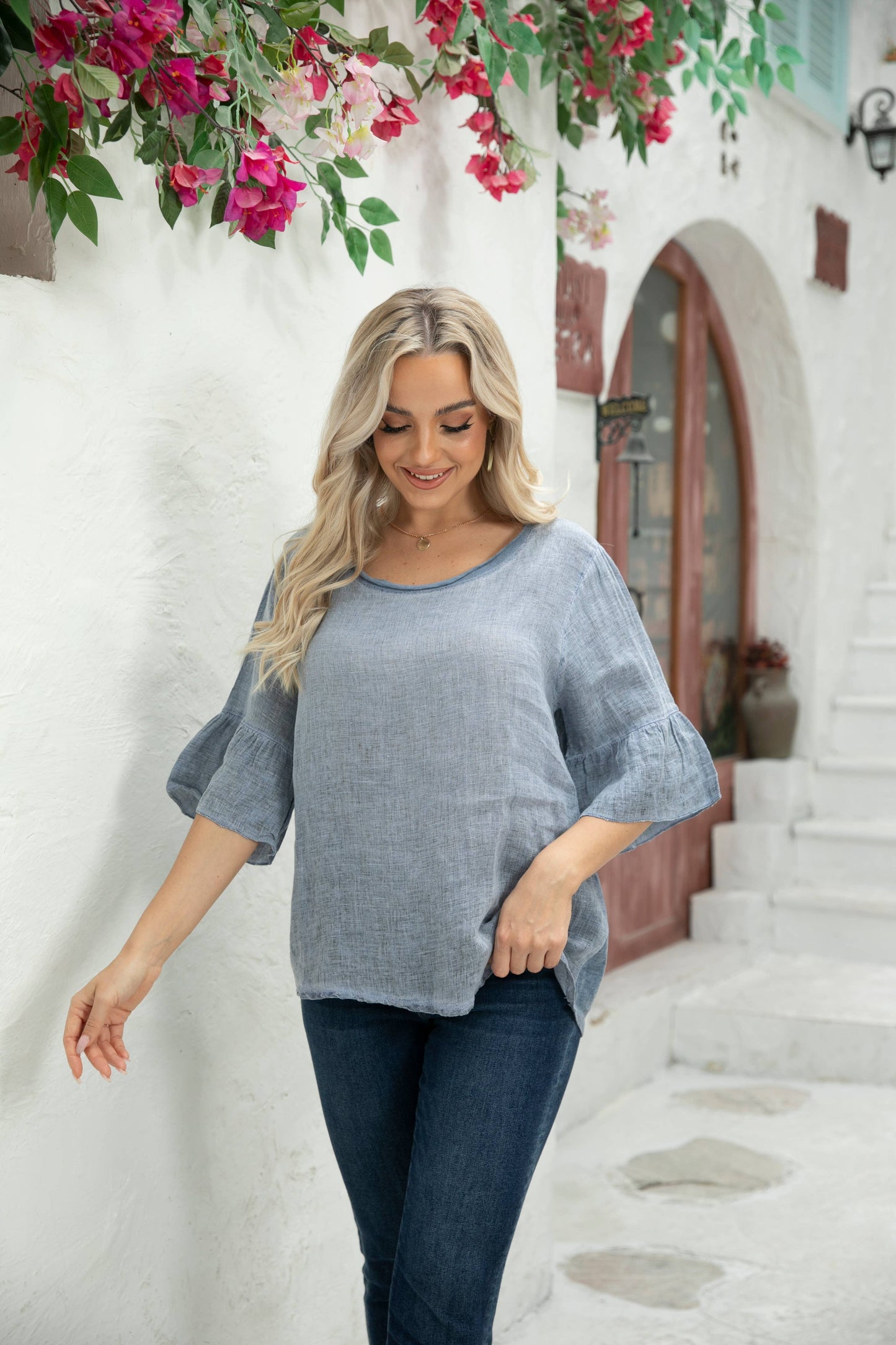 Linen Top by Orange Fashion Village