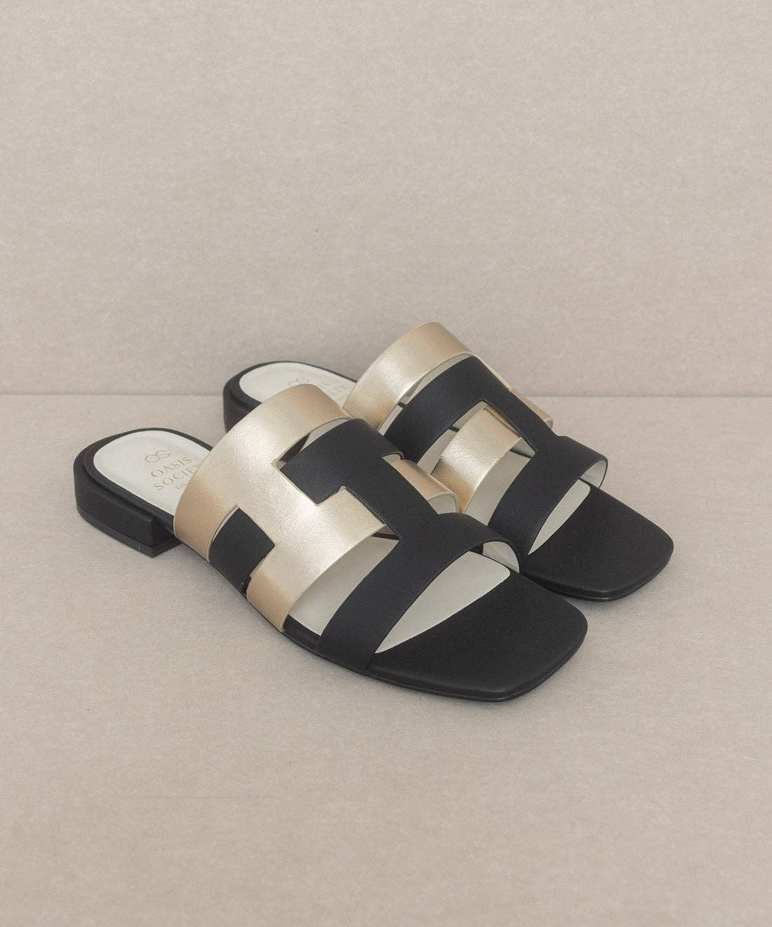 The Parker | Architectural Flat Summer Sandal by Oasis Society