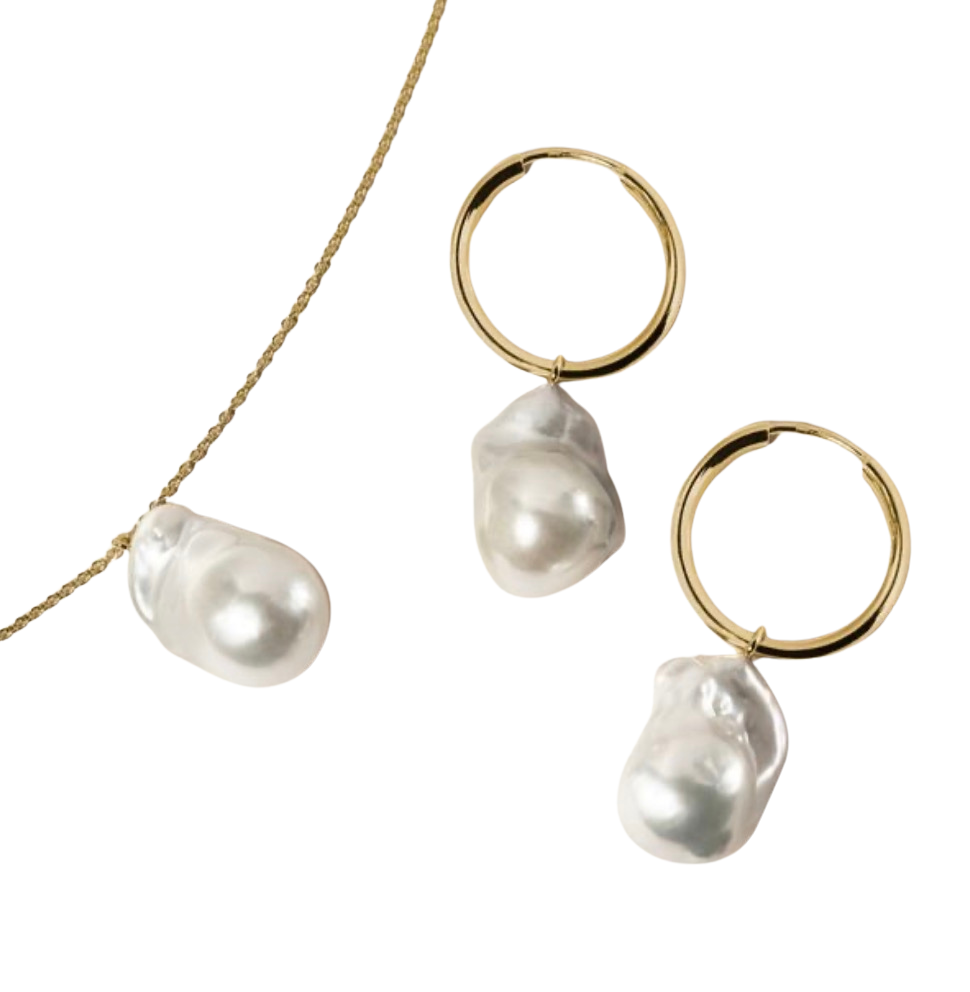 Classic Pearl Beaded Extra Long Necklace by HoopLa necklace HoopLa earrings