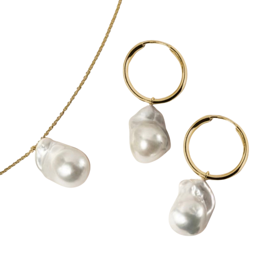 Classic Pearl Beaded Extra Long Necklace by HoopLa Jewelry HoopLa earrings