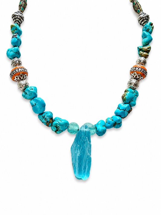 Azure Tide Necklace by Rhondi Rocks Jewelry Rhondi Rocks