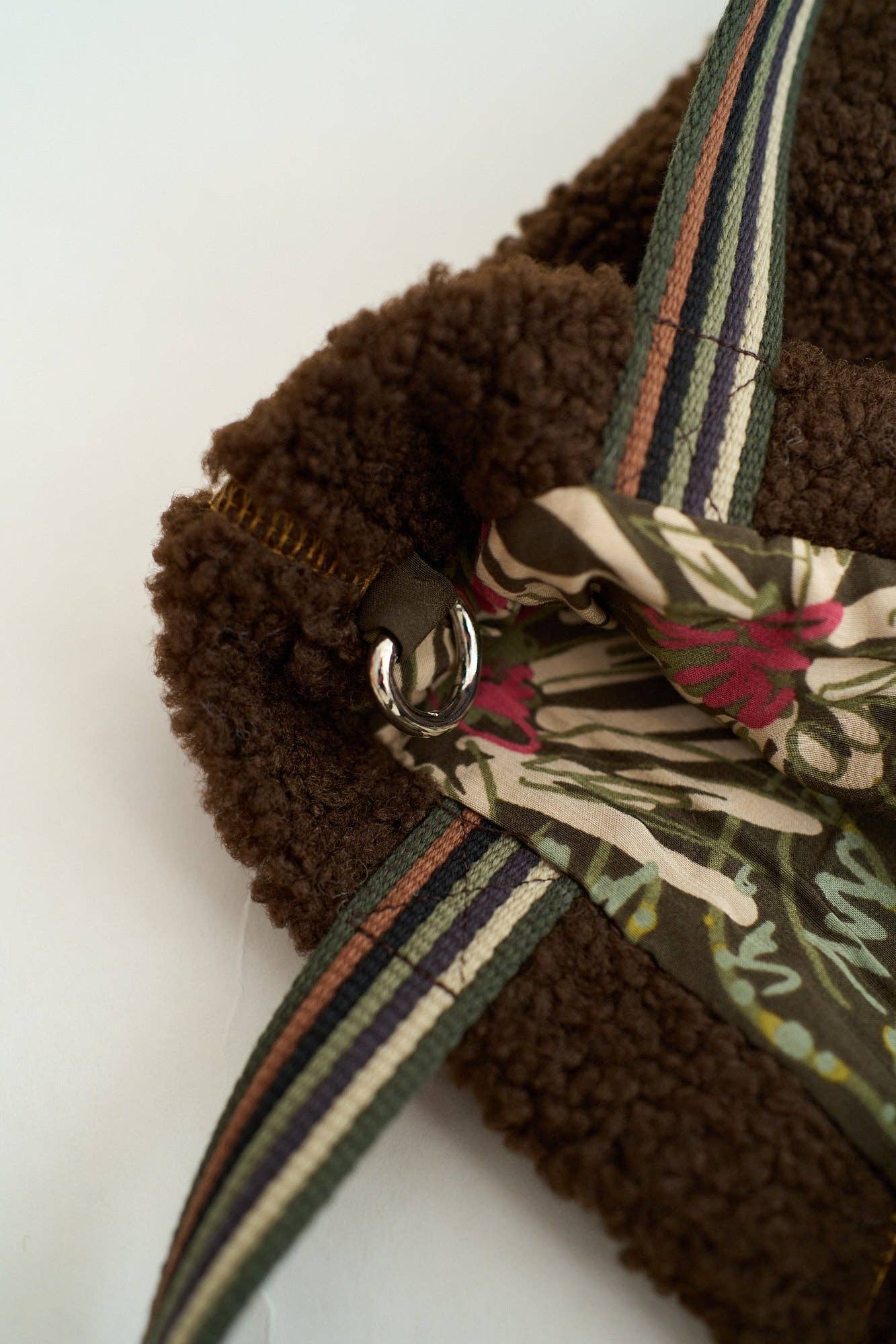 Sherpa Tote Bag by Lost Pattern NYC - Chocolate Purse Lost Pattern NYC