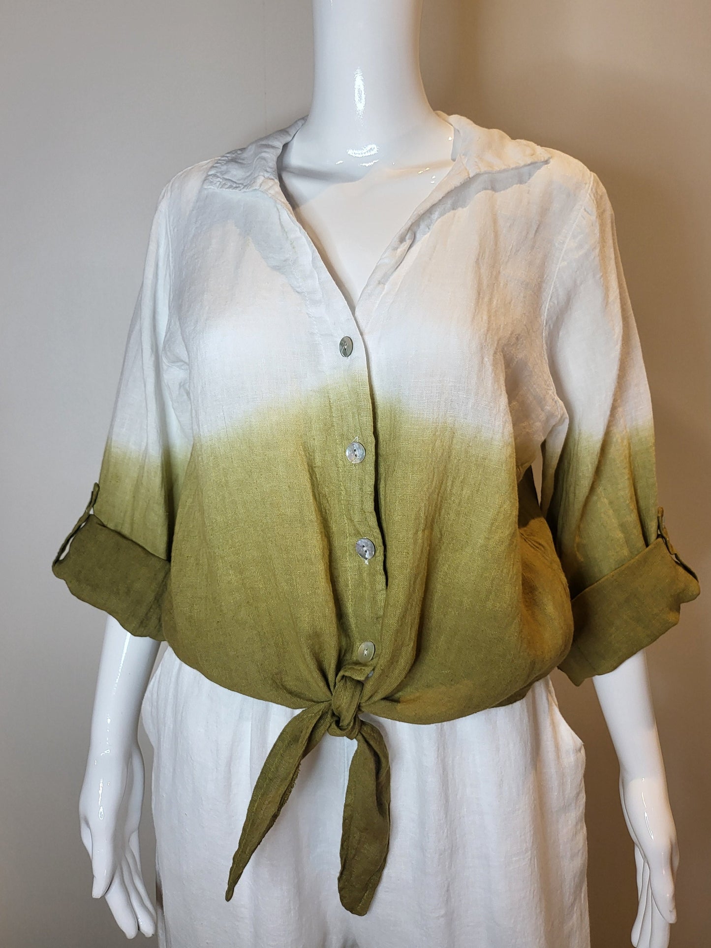 Ombre Tie Front Top by Elissia