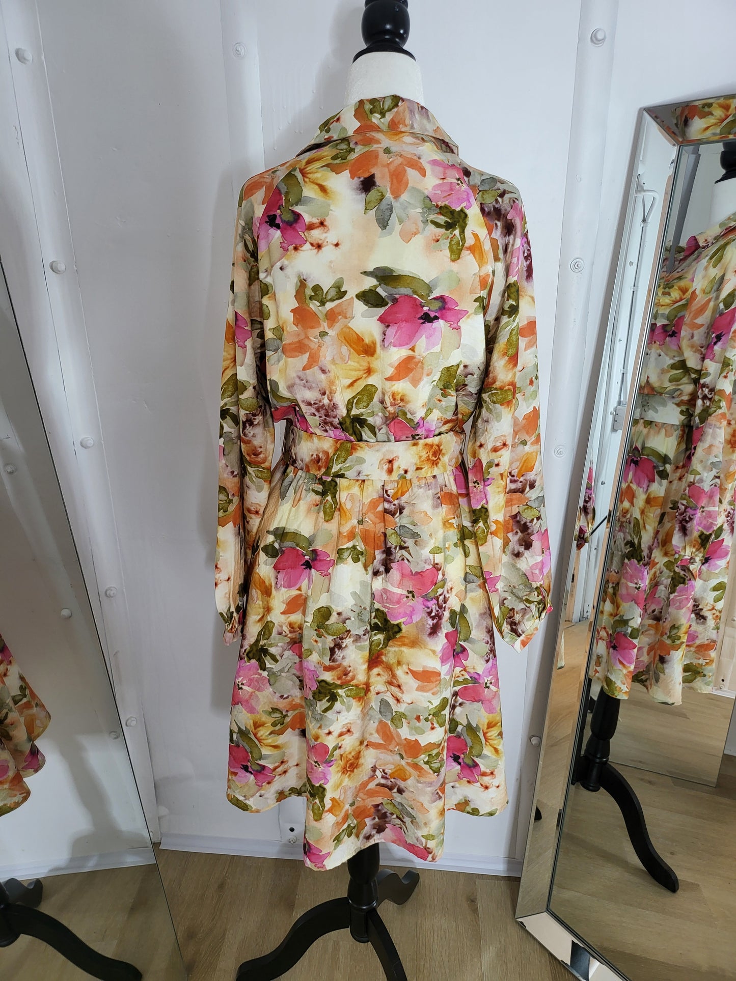 Watercolour Flower Print Dress by EsQualo