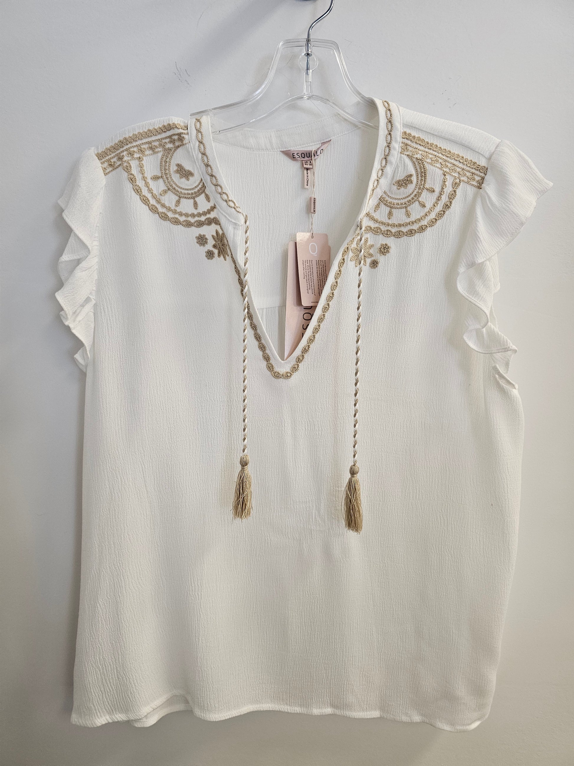 Sleeveless Blouse by EsQualo Blouses EsQualo