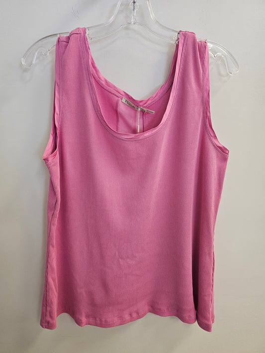Satin Finish Tank Top by EsQualo Tank EsQualo Pink