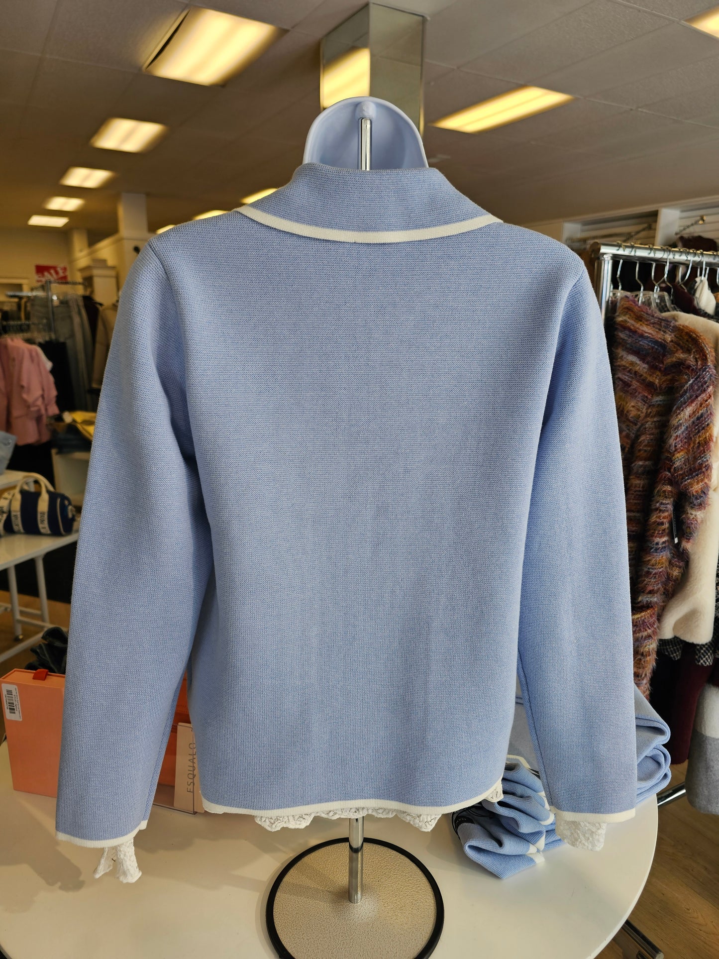 Knit Cardigan with Zipper by Brandtex