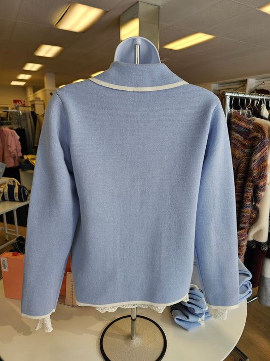 Knit Cardigan with Zipper by Brandtex