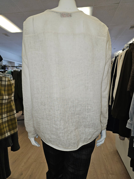 Long Sleeve Linen Shirt by Elissia