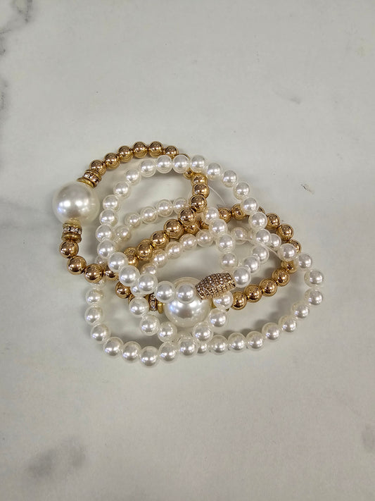 Stacking Bracelets Accessories King of Glitz Gold