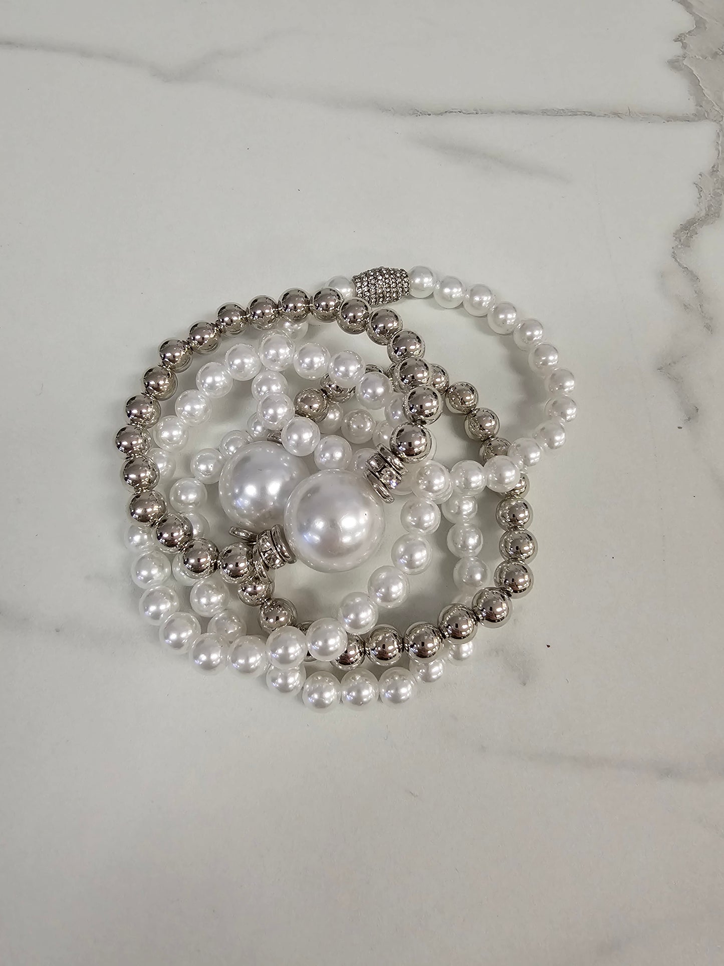 Stacking Bracelets Accessories King of Glitz Silver