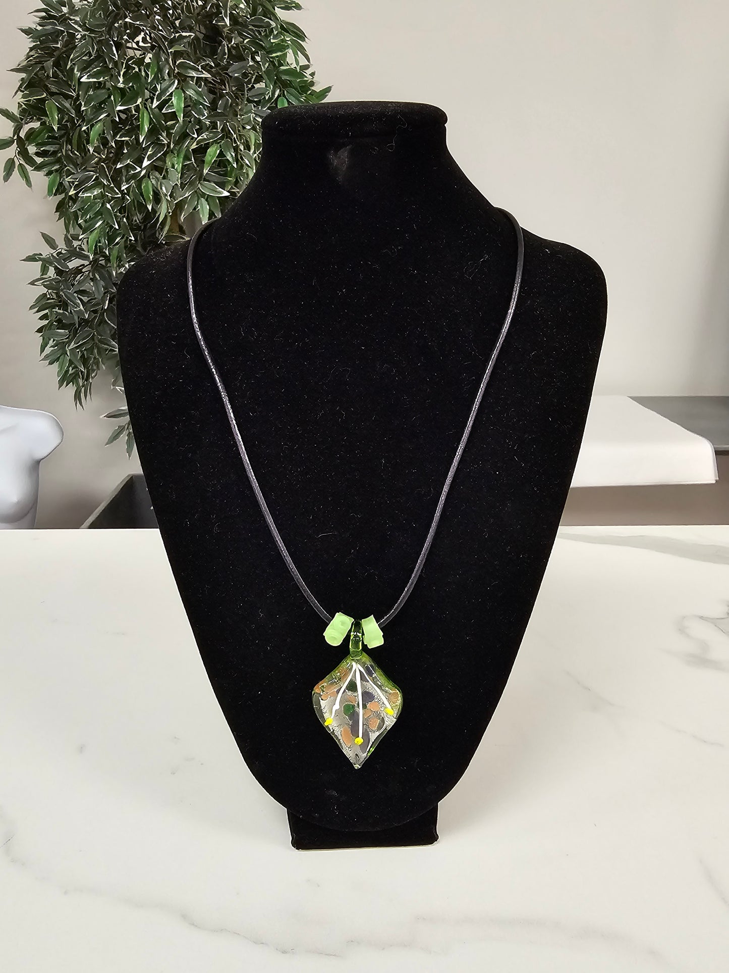 Murano Glass Necklace by Rhondi Rocks Necklace Rhondi Rocks Green