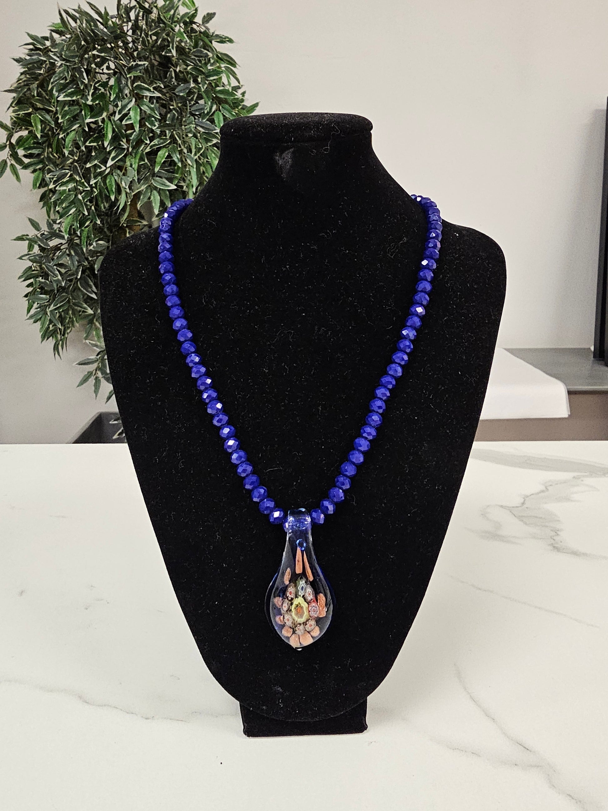 Murano Glass Necklace by Rhondi Rocks Necklace Rhondi Rocks Blue