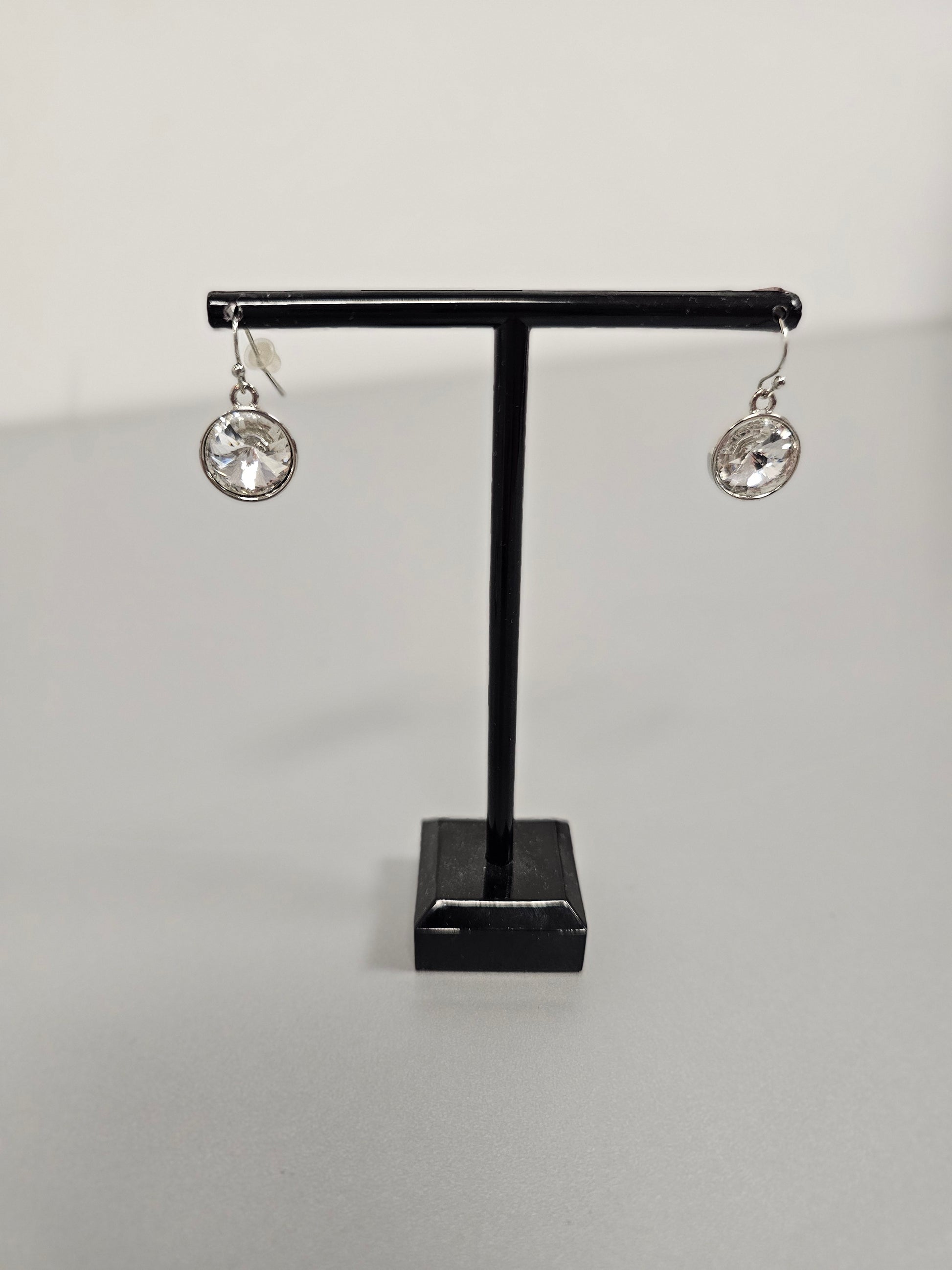 Swarovski Sapphire Earrings by King of Glitz Earrings King of Glitz Clear