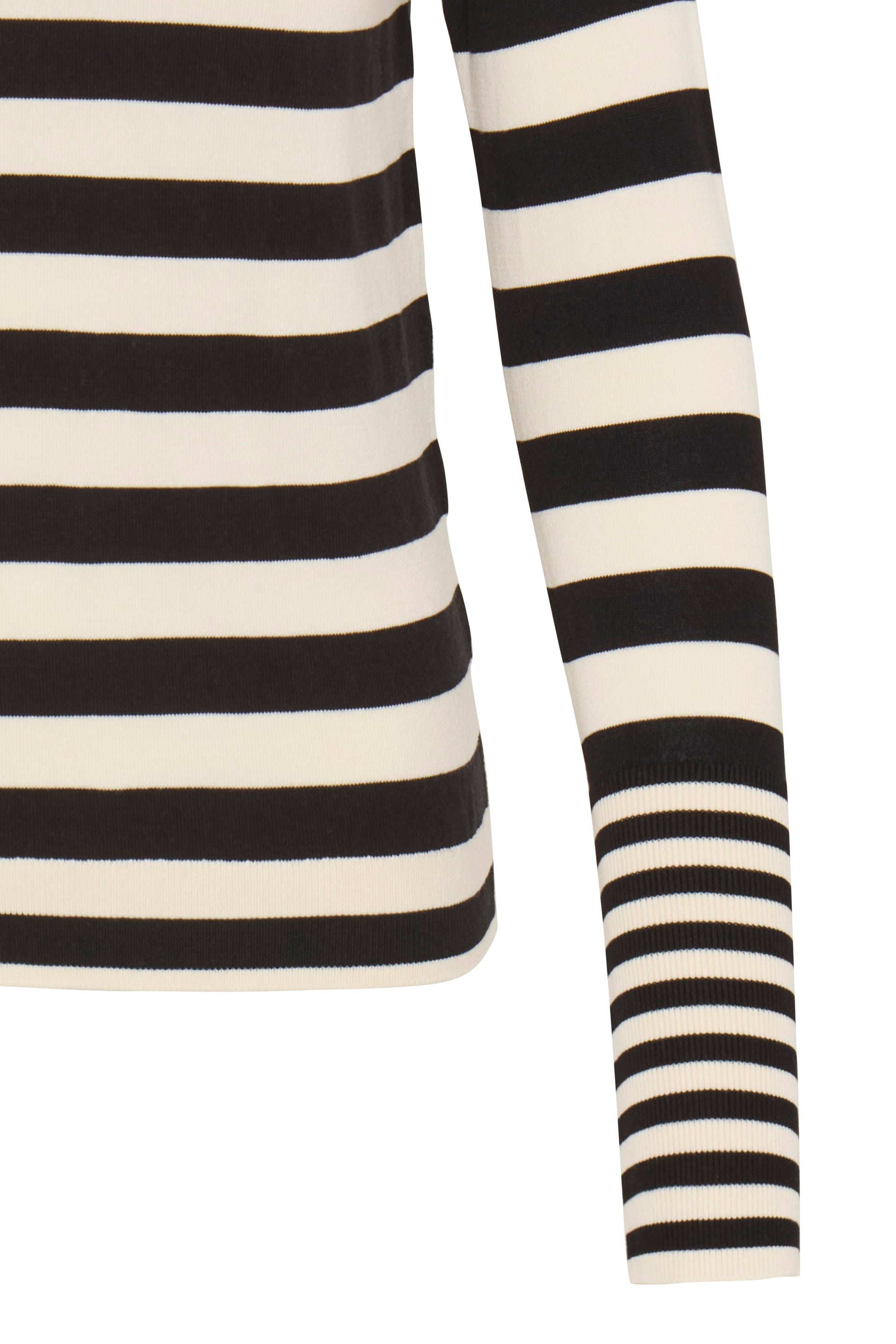 Knit Pullover Cuff Detail by b.young Apparel b.young Black