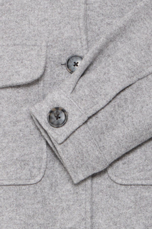 Bondy Shirt Jacket by b.young Apparel b.young Grey Melange