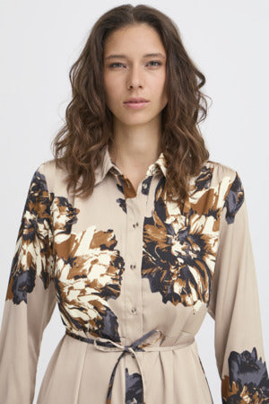 Shirt Dress Dress b.young Mega Flower