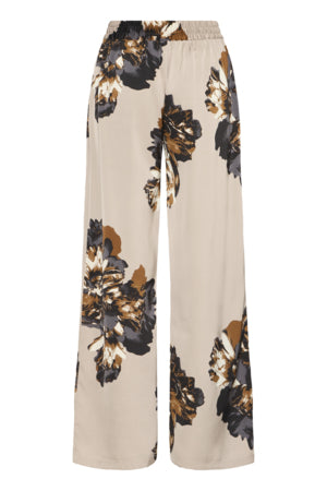 Mega Flower Wide Pants by b.young Bottoms b.young