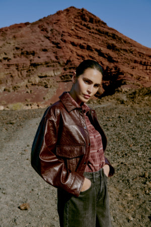 Button Down Brushed Shirt Blouse b.young