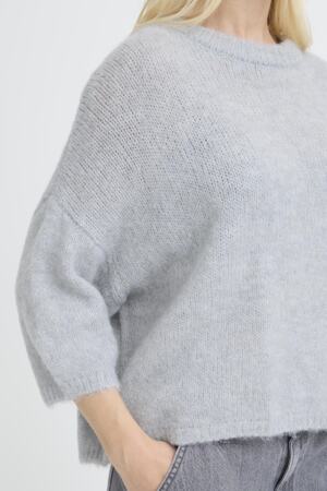Otia Knit Sweater by b.young Apparel b.young Light Grey