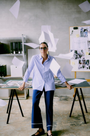 Trouser with Piping by b.young Apparel b.young