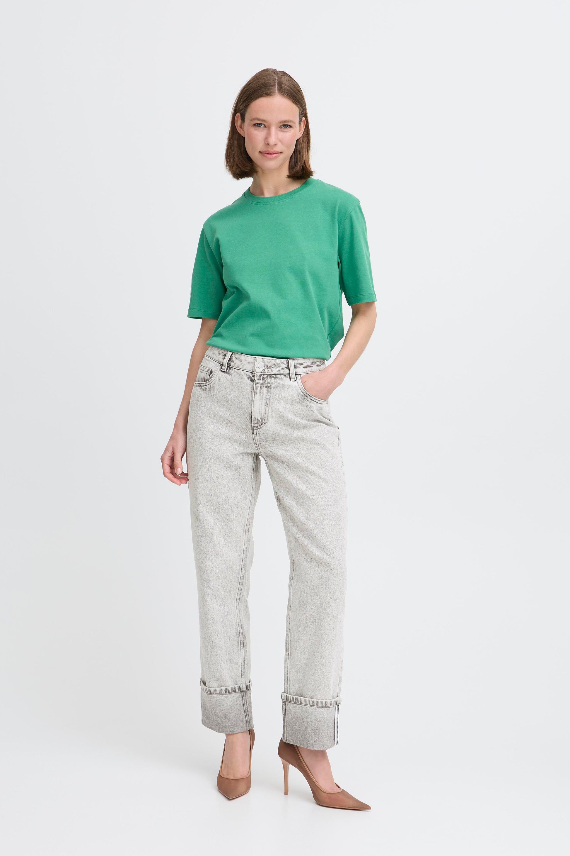 Keffini Jeans Cuffed by b.young Apparel b.young