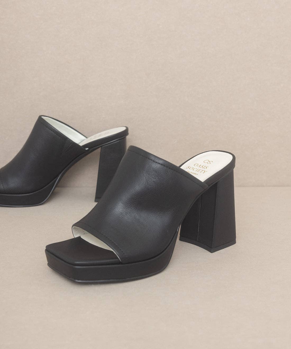 The Vivienne Black | Slip On Platform by Oasis Society