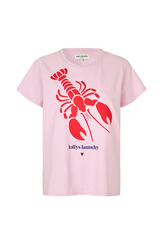 Roma Lobster Tee by Lollys Laundry Tee Shirt Lollys Laundry Pink