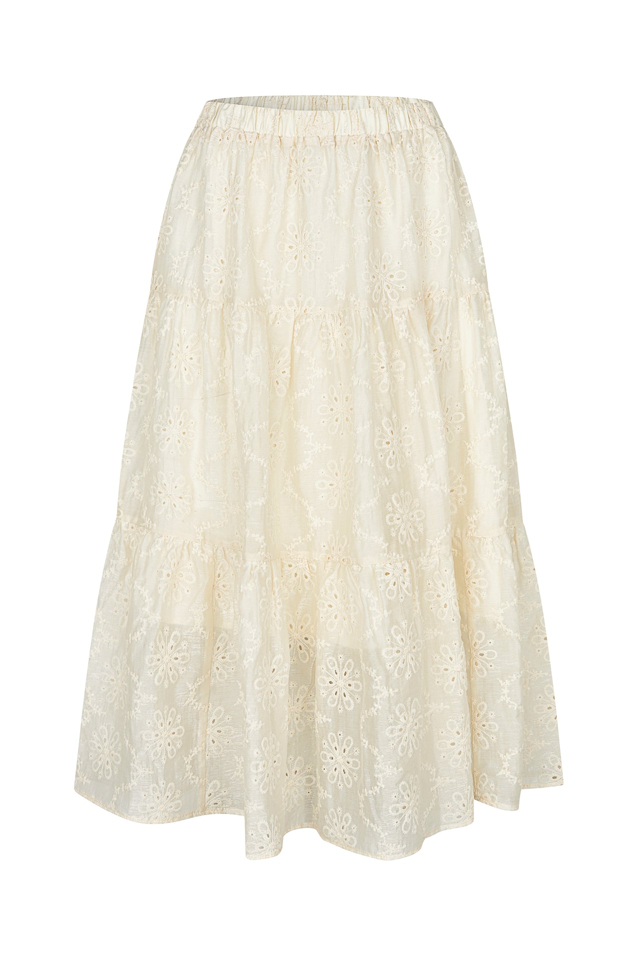 Morning Midi Skirt by Lollys Laundry Dress Lollys Laundry Creme