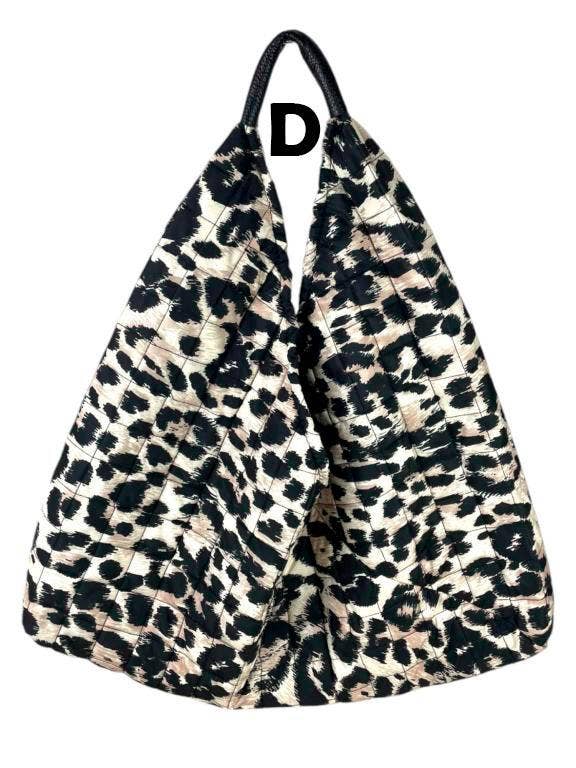 Animal Print Nylon Hobo by Chenson & Gorett