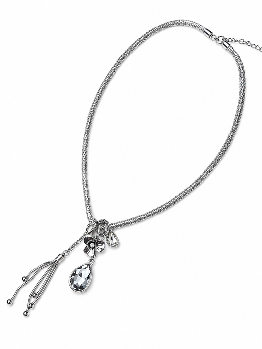 Crystal Bloom Necklace Necklace King of Glitz