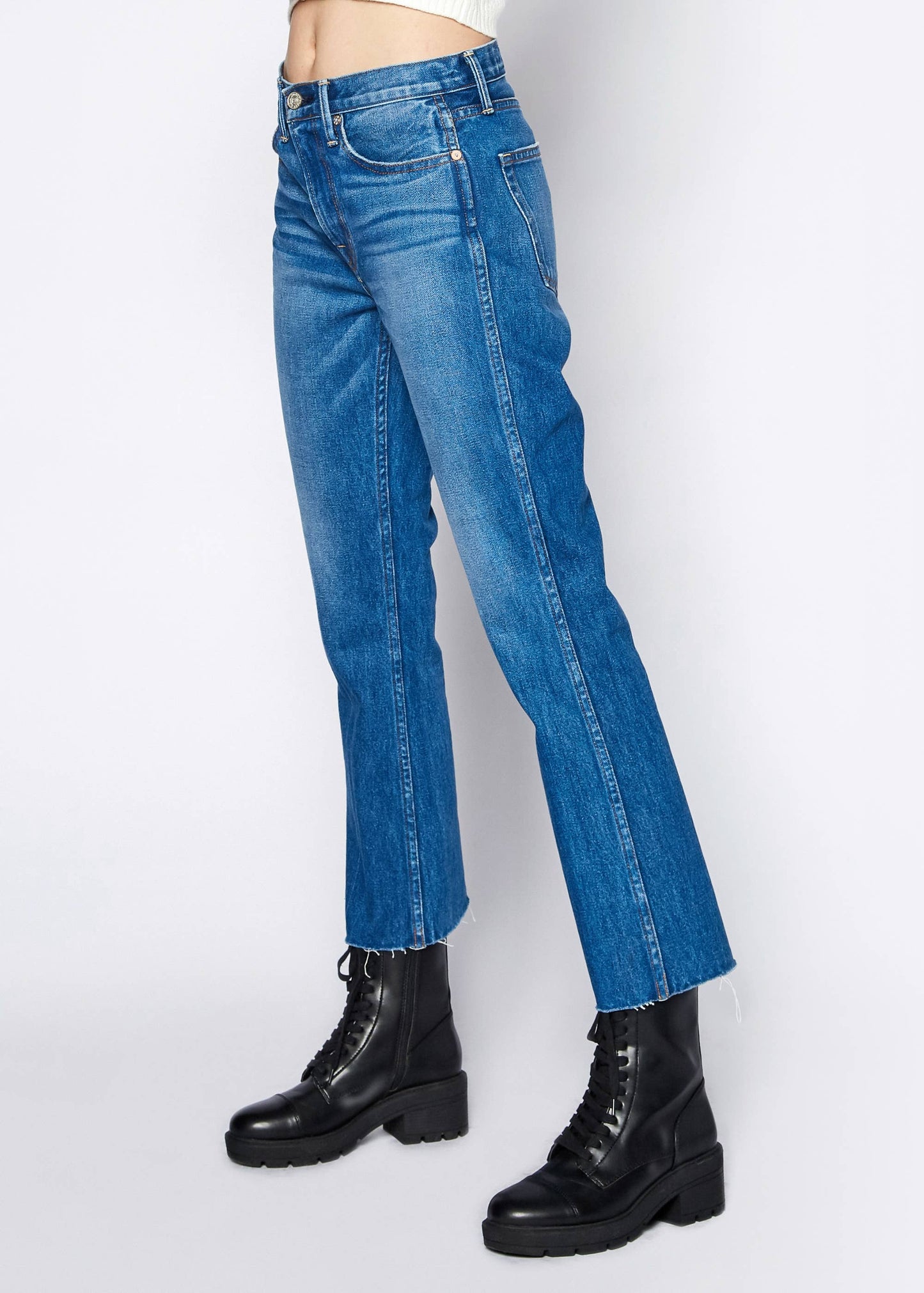 Mid Rise Kick Flare by Noend Denim