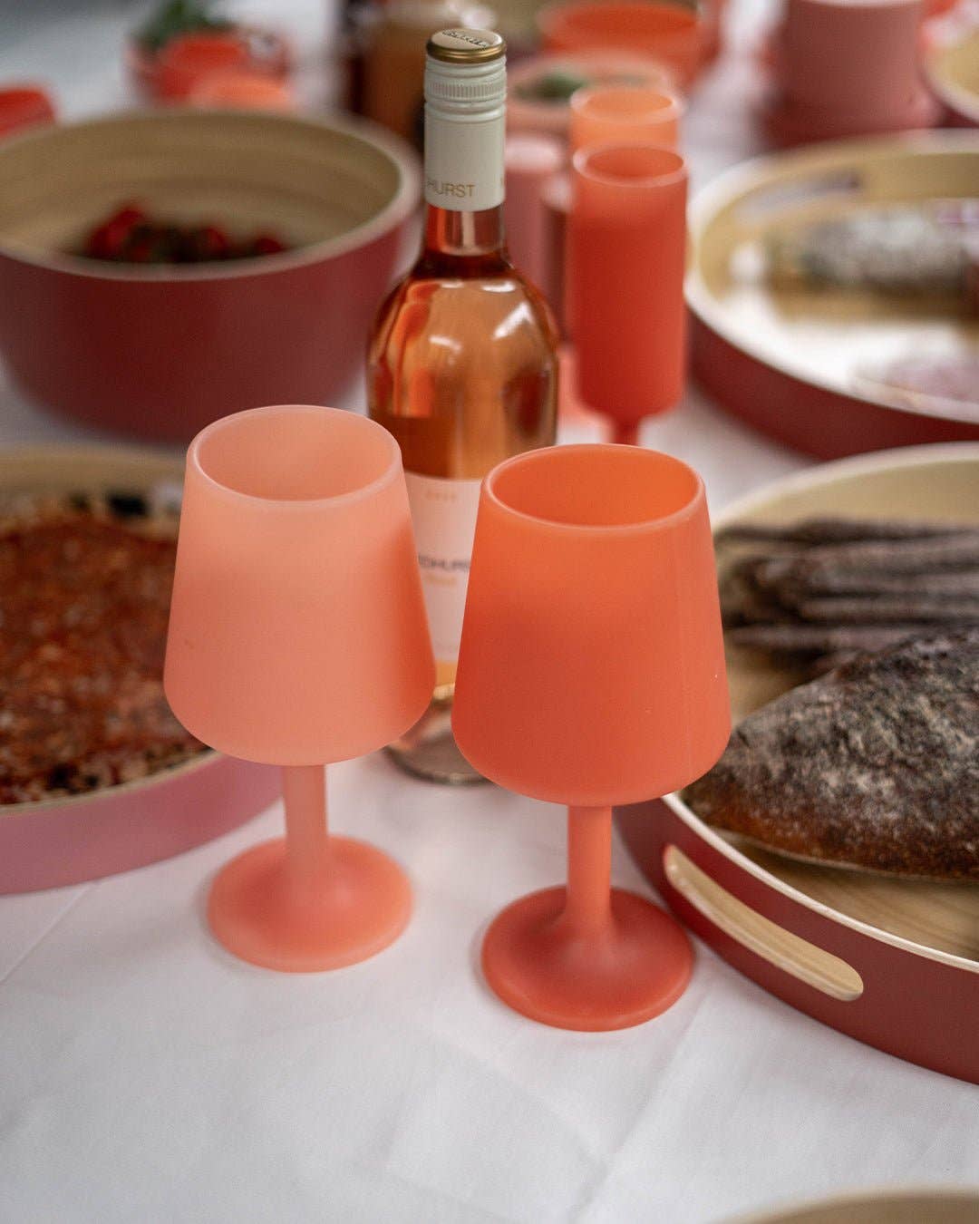porter green | canada - Terra + peach | swepp | silicone unbreakable wine glasses Mugs & Drinkware porter green | canada