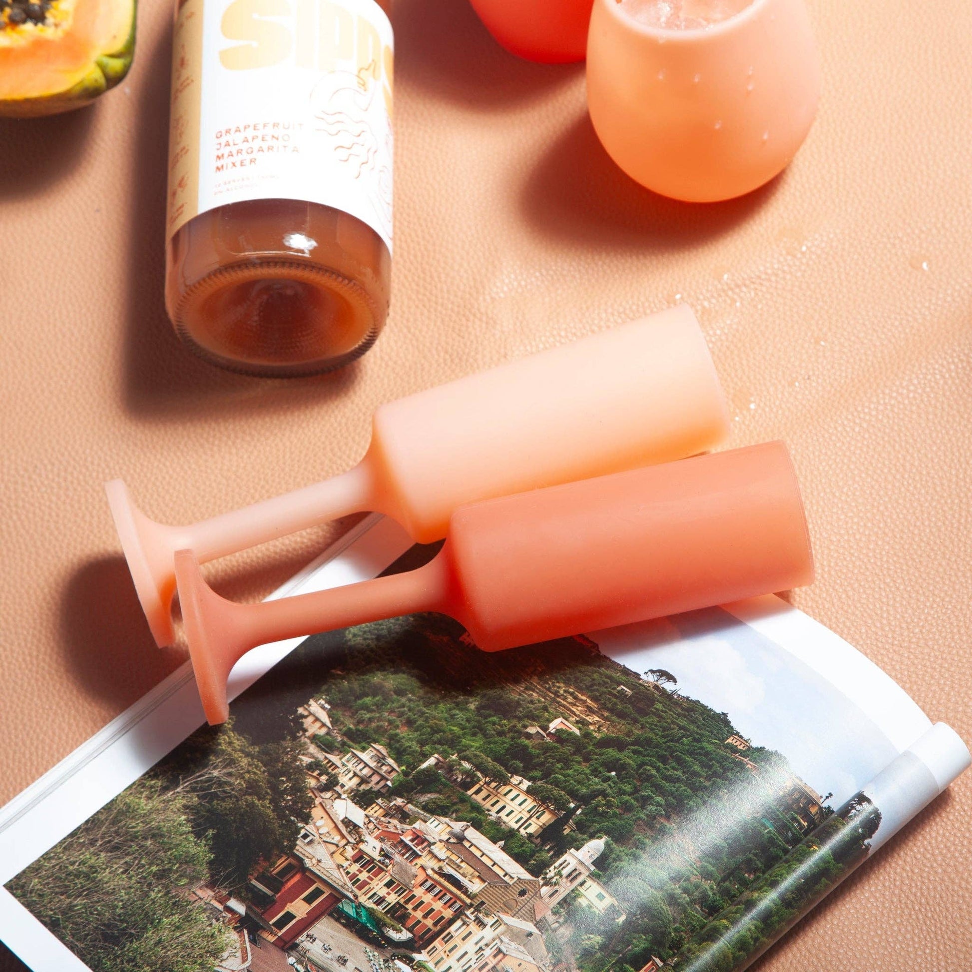 porter green | canada - Terra + peach | seff | silicone unbreakable champagne flute Mugs & Drinkware porter green | canada