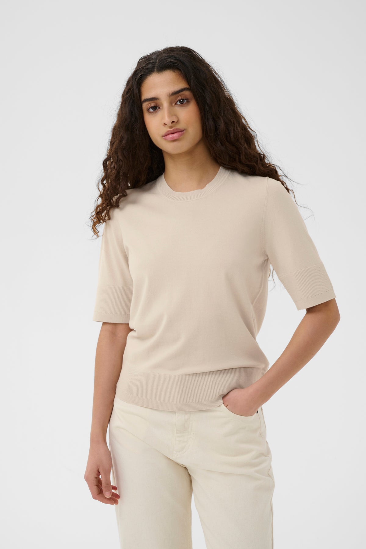 MikoiIW Core Knit T-Shirt by InWear
