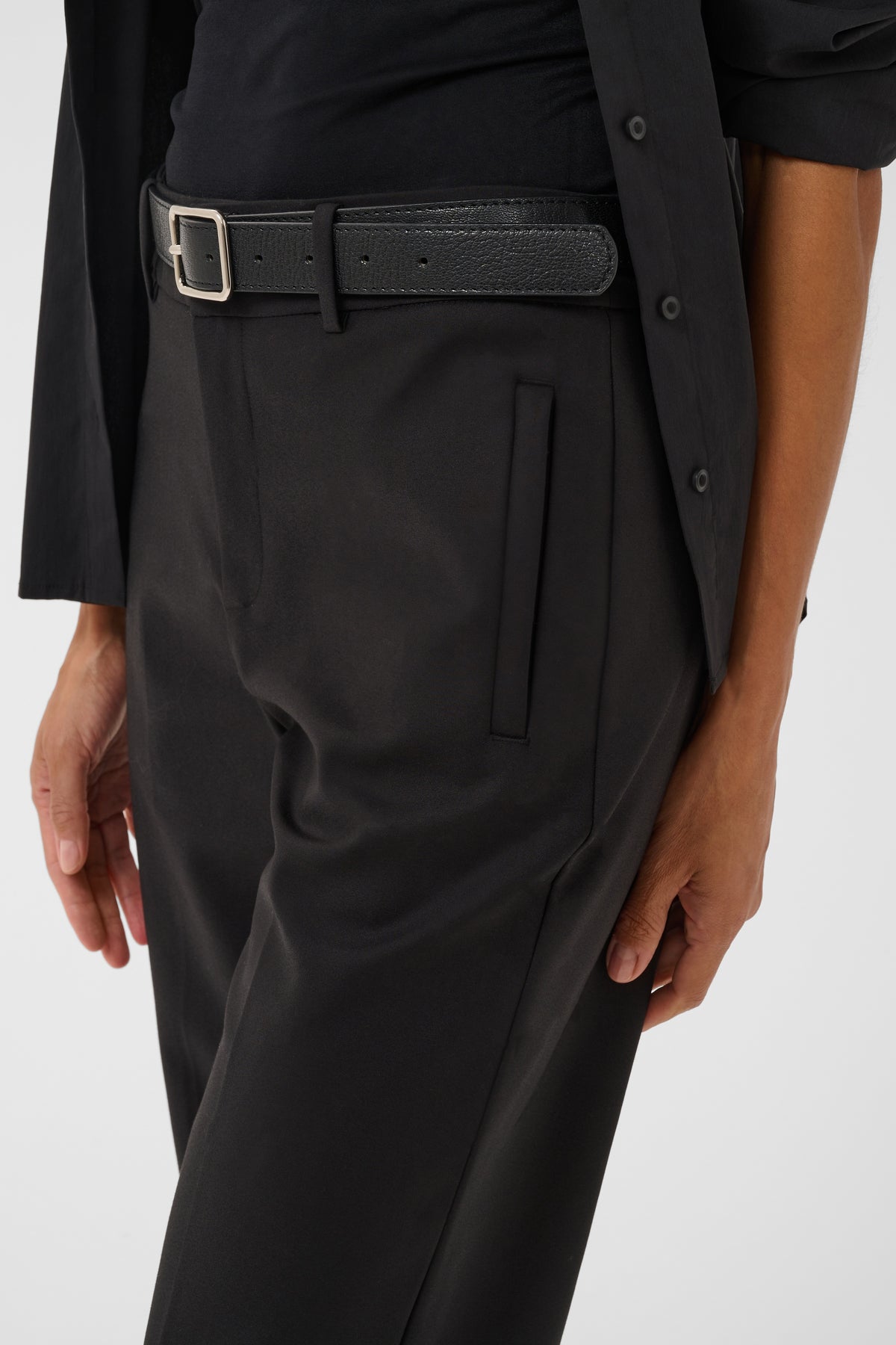 NeyanaPW Cotton Blend Stretch Trousers by Part Two Trousers & Pants PART TWO