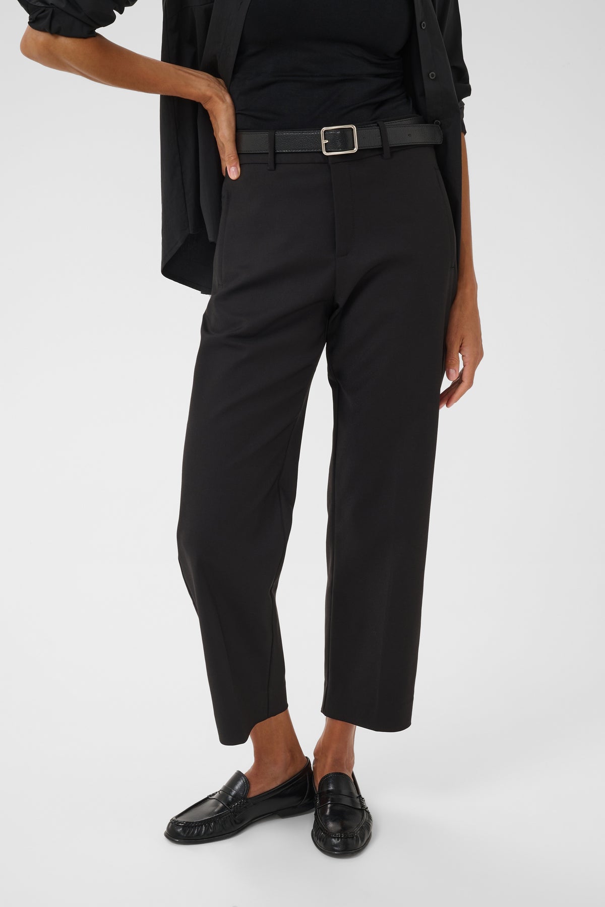 NeyanaPW Cotton Blend Stretch Trousers by Part Two Trousers & Pants PART TWO