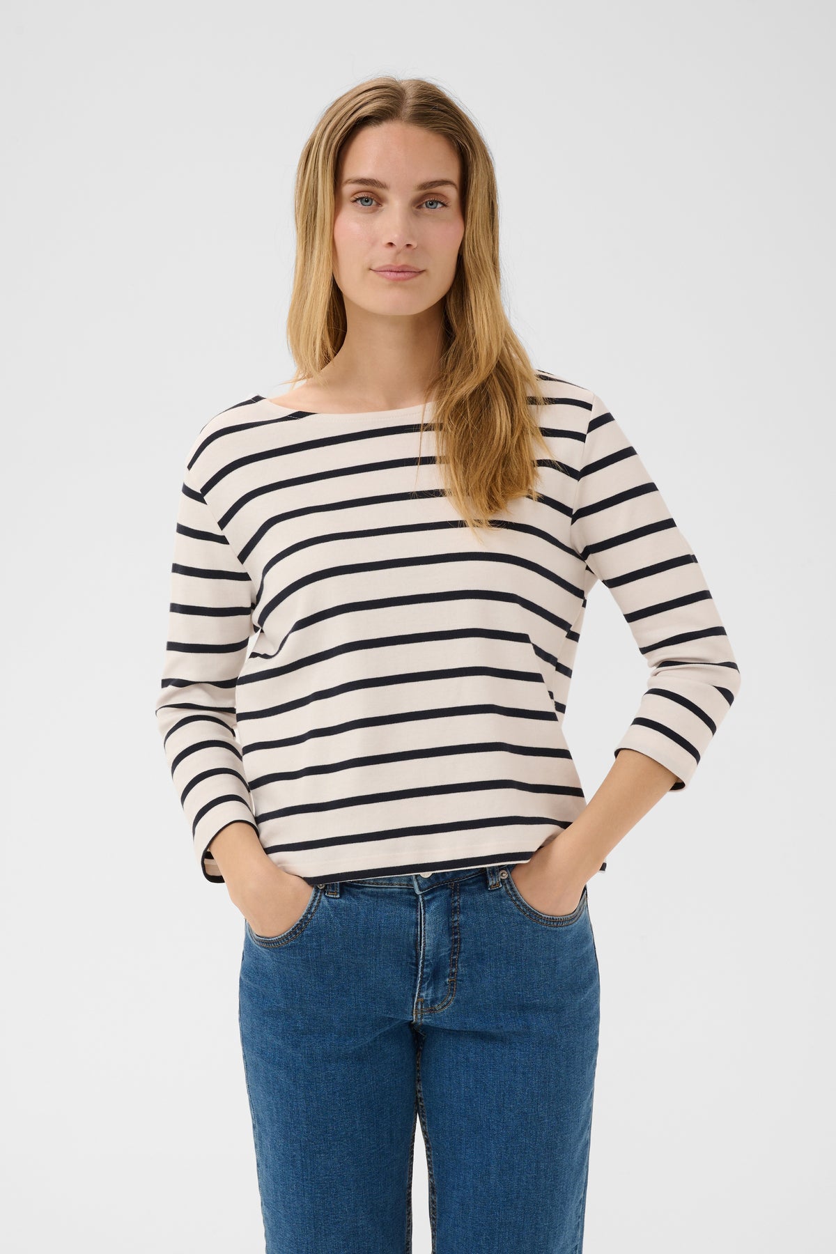 NelaPW Organic Cotton T-Shirt by Part Two Essentials PART TWO Dark Navy