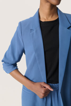 Shirley Blazer by Soaked in Luxury Blazer Soaked In Luxury Bijou Blue