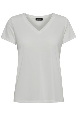 Columbine V-neck T-Shirt by Soaked in Luxury Tee Shirt Soaked In Luxury Broken White