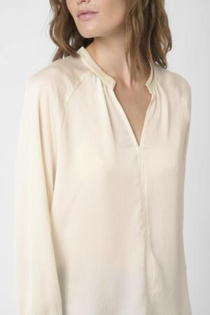 Ioana Long Sleeve Blouse by Soaked in Luxury Apparel Soaked In Luxury Whisper White