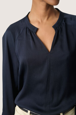 Ioana Long Sleeve Blouse by Soaked in Luxury Apparel Soaked In Luxury Night Sky