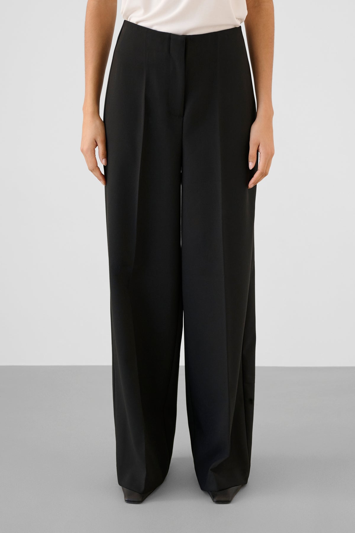 Corinne Wide Leg Long Pants by Soaked in Luxury Suiting SOAKED IN LUXURY