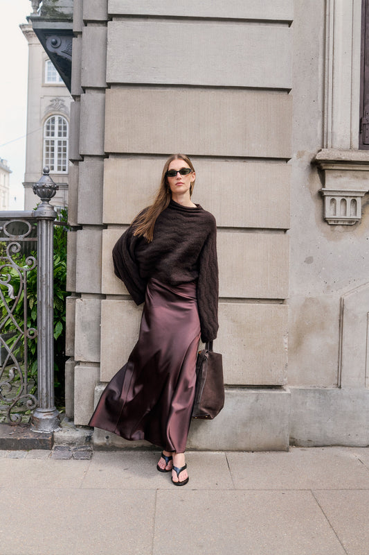 Soaked in Luxury Anna Satin-Look Midi Skirt Skirts & Shorts SOAKED IN LUXURY